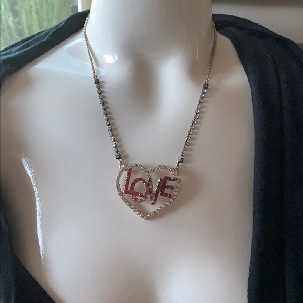Betsey Johnson Love necklace